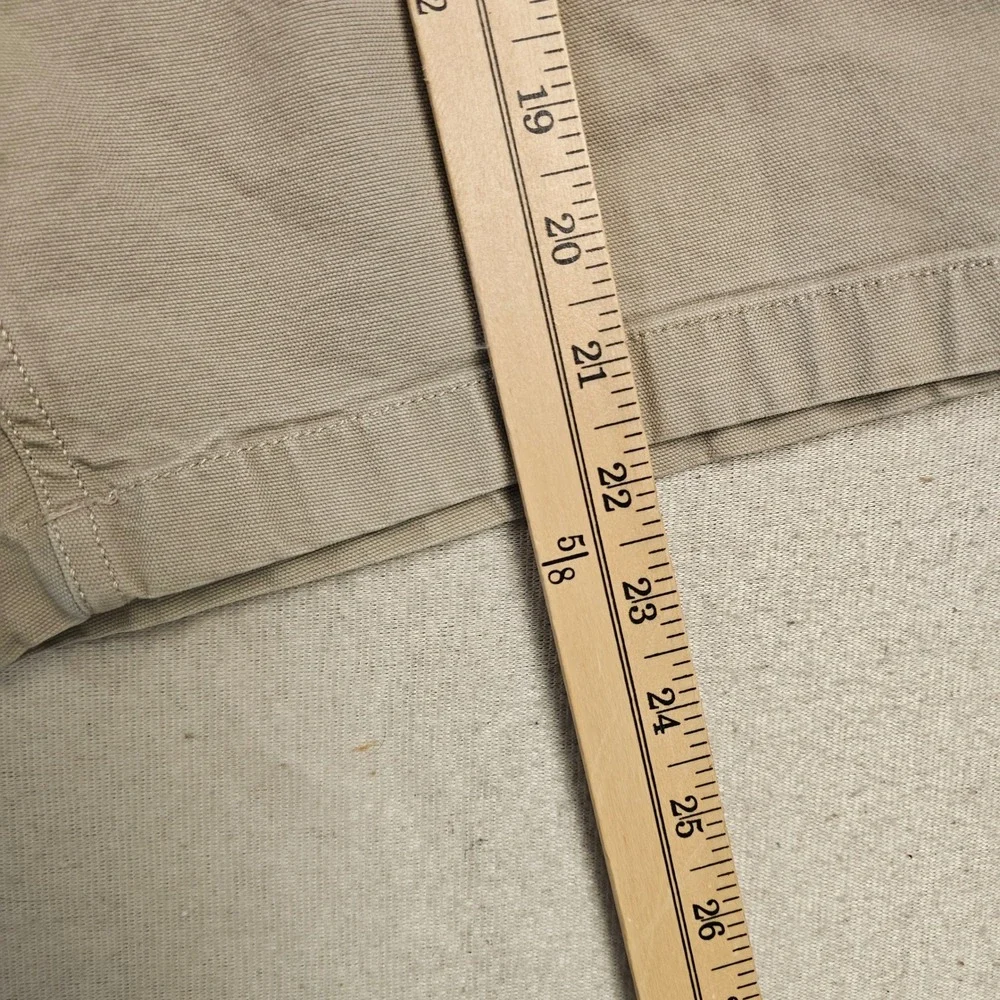 Carhartt Mens Relaxed Fit Canvas Work Shorts Tan Khaki Size 36x11 Utility Cargo